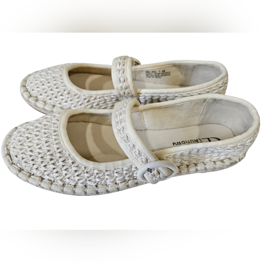 CL by Laundry Women's Cream Woven Loafers